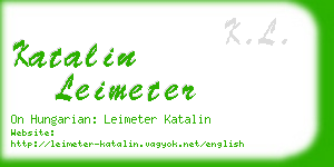 katalin leimeter business card